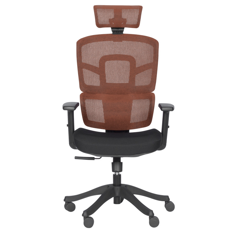 Офис стол Carmen 7582 оранжев-черен